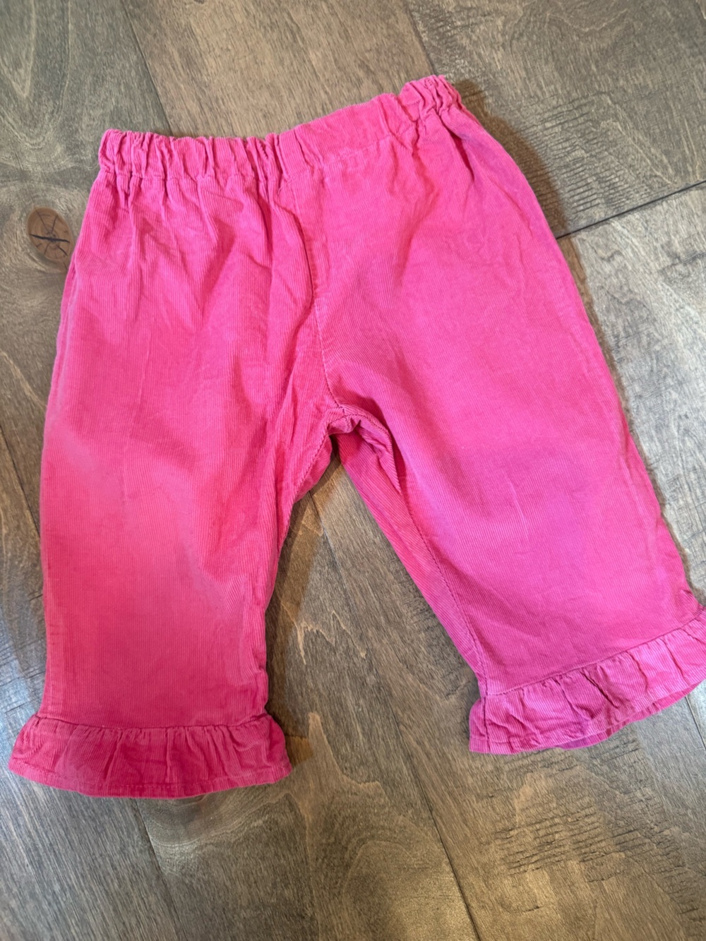 Color Works 12M Hot Pink Corduroy Ruffle Pants